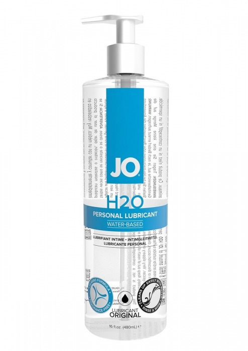 Лубрикант на водной основе JO Personal Lubricant H2O с дозатором - 480 мл. - System JO - купить с доставкой в Норильске