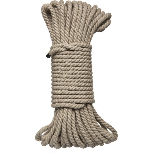 Бондажная пеньковая верёвка Kink Bind   Tie Hemp Bondage Rope 50 Ft - 15 м. - Doc Johnson - купить с доставкой в Норильске