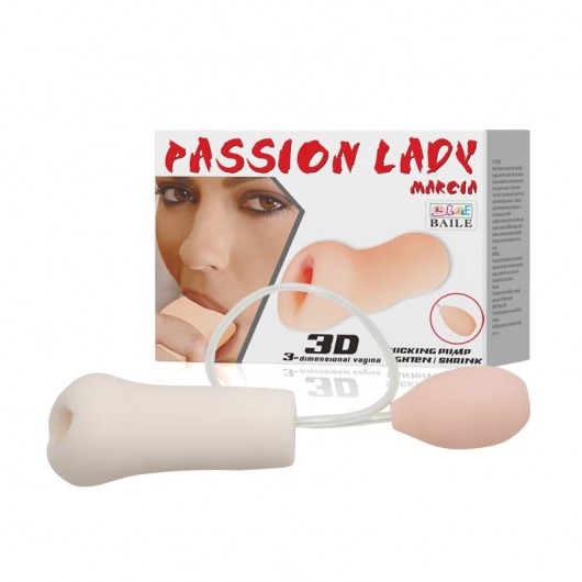 Мастурбатор Passion Lady Marcia с грушей для имитации посасывания - Baile - в Норильске купить с доставкой