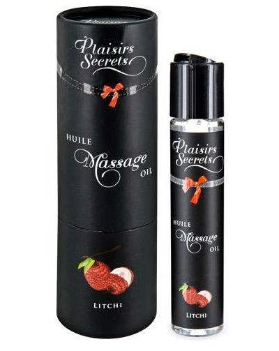 Массажное масло с ароматом личи Huile de Massage Gourmande Litchi - 59 мл. - Plaisir Secret - купить с доставкой в Норильске