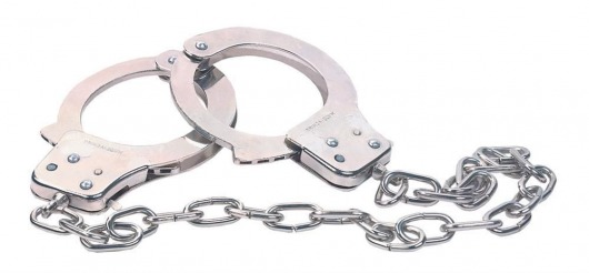 Наручники из металла с длинной цепочкой CHROME HANDCUFFS METAL HANDCUFFS W. KEY - NMC - купить с доставкой в Норильске