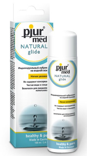 Нейтральный лубрикант на водной основе pjur MED Natural glide - 100 мл. - Pjur - купить с доставкой в Норильске