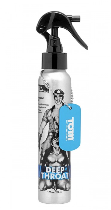 Спрей для лёгкого проникновения во время орального секса Tom of Finland Deep Throat Spray - 118 мл. - Доминирующее кольцо - купить с доставкой в Норильске