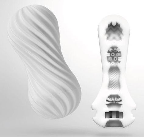Мастурбатор FLEX Silky White с мягким рельефом - Tenga - в Норильске купить с доставкой