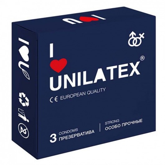 Ультрапрочные презервативы Unilatex Extra Strong - 3 шт. - Unilatex - купить с доставкой в Норильске