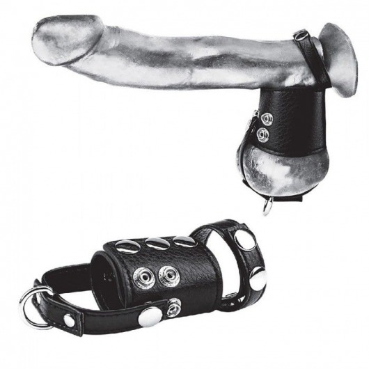 Кольцо на член и мошонку Cock Ring With 2  Ball Stretcher And Optional Weight Ring - BlueLine - в Норильске купить с доставкой