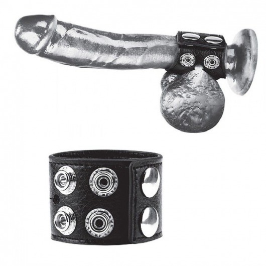 Ремень на член и мошонку 1.5  Cock Ring With Ball Strap - BlueLine - купить с доставкой в Норильске