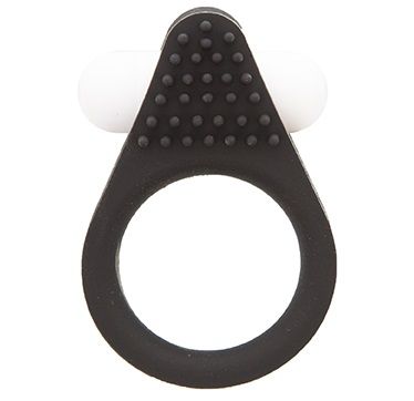 Чёрное эрекционное кольцо LIT-UP SILICONE STIMU RING 1 BLACK - Dream Toys - в Норильске купить с доставкой