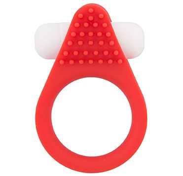 Красное эрекционное кольцо LIT-UP SILICONE STIMU RING 1 RED - Dream Toys - в Норильске купить с доставкой