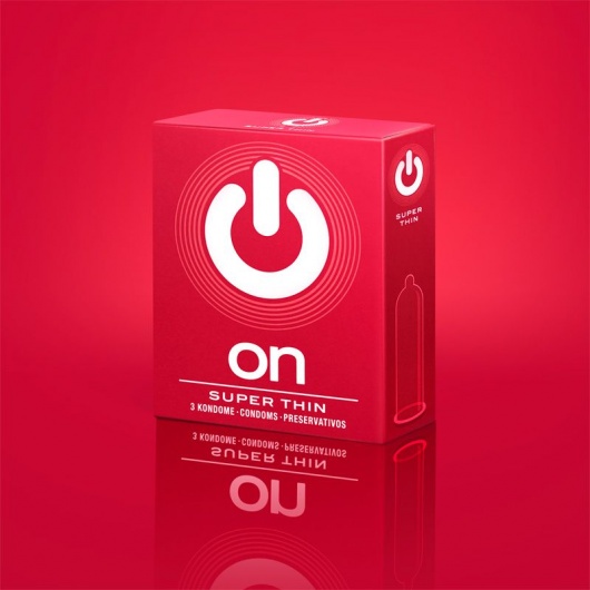 Супертонкие презервативы ON) Super Thin - 3 шт. - ON) - купить с доставкой в Норильске