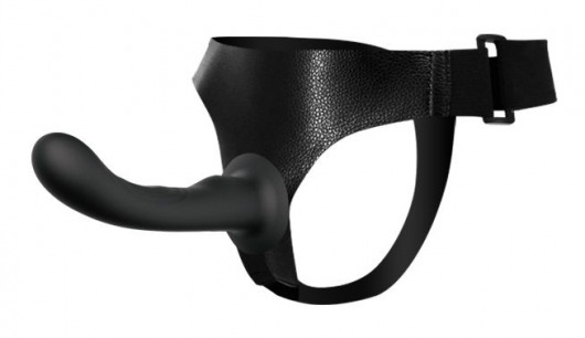 Страпон с изогнутой головкой Ultra Harness Curvy Dildo - 15,8 см. - Baile - купить с доставкой в Норильске
