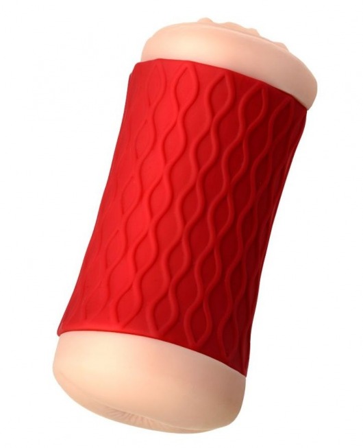 Двухсторонний мастурбатор JOS  NADIN в красном цилиндре - JOS - в Норильске купить с доставкой