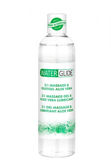 Гель-смазка 2-в-1 MASSAGE   LUBRICANT ALOE VERA - 300 мл. - Waterglide - купить с доставкой в Норильске