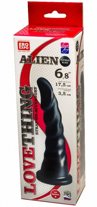 Насадка для трусиков харнесс Alien - 17,5 см. - LOVETOY (А-Полимер) - купить с доставкой в Норильске