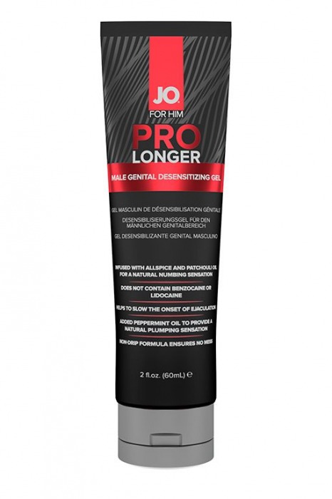 Гель-пролонгатор умеренного действия для мужчин JO Prolonger Gel – 60 мл. - System JO - купить с доставкой в Норильске