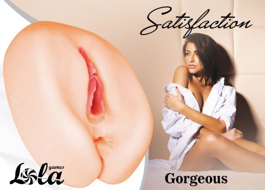 Мастурбатор с 2 тоннелями Satisfaction Gorgeous - Lola Games - в Норильске купить с доставкой