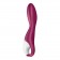 Малиновый вибромассажер для стимуляции G-точки Heated Thrill - 20,6 см. - Satisfyer купить в Норильске с доставкой в Orgasmix.ru Малиновый вибромассажер для стимуляции G-точки Heated Thrill - 20,6 см. - Satisfyer