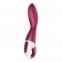 Малиновый вибромассажер для стимуляции G-точки Heated Thrill - 20,6 см. - Satisfyer купить в Норильске с доставкой в Orgasmix.ru Малиновый вибромассажер для стимуляции G-точки Heated Thrill - 20,6 см. - Satisfyer