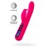 Ярко-розовый вибратор с клиторальной стимуляцией Rablock - 23,5 см. - ToyFa купить в Норильске с доставкой в Orgasmix.ru Ярко-розовый вибратор с клиторальной стимуляцией Rablock - 23,5 см. - ToyFa