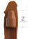 Коричневая насадка на член 2  Silicone X-tension - 20,3 см. - Pipedream - в Норильске купить с доставкой