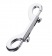 Серебристый двухсторонний карабин TOYFA Metal - ToyFa - купить с доставкой в Норильске